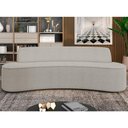 Ver imagem 2 de Sofá 4 Lugares Curvo Sala de Estar Living Cancún D02 Bouclê Bege 230 cm B-62 - Lyam Decor