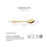 Colher de Cafe Dourado Jogo de Colheres Aço Inox 50un - 3