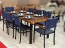 Ver imagem 1 de Conjunto 8 Cadeiras com Corda Náutica e Mesa Tampo Madeira Maciça - Madri - Paonanda Decor