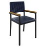 Conjunto 8 Cadeiras com Corda Náutica e Mesa Tampo Madeira Maciça - Madri - Paonanda Decor - 3