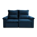 Ver mais imagens de Sofá Retrátil Reclinável Paris 200cm Suede Velut com Molas no Assento - King House