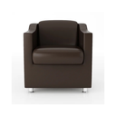 Ver imagem 3 de Kit 10 Poltronas Bia Decorativa Reforçada Recepção Clínica Salão Sala de Estar Courino:marrom