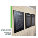 Ver imagem 7 de Quadros Decorativos Trio Home Life Love + Texto P/ Sala