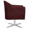 Poltrona em Suede Base Giratória de Metal Herrera - 5