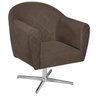 Poltrona em Suede Base Giratória de Metal Herrera - 4