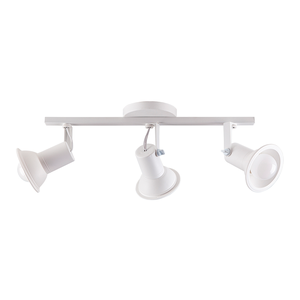 Luminária de Teto Spot Trilho Direcionável Octa Cupps 3 Lâmpadas Praia Litoral E27 Bivolt:Branco/110