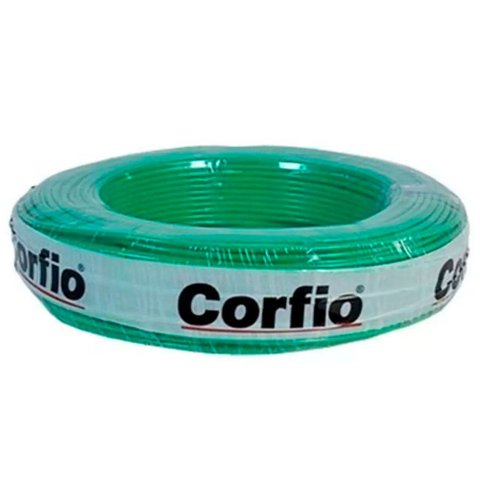 Cabo Flexível 2,5mm X 100m Verde Corfio
