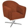 Poltrona em Suede Base Giratória de Metal Herrera - 4