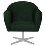 Poltrona em Suede Base Giratória de Metal Herrera - 2