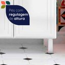 Ver imagem 7 de Cozinha Completa em Aço Topázio 12 Portas 3 Gavetas com Vidro Preto - Telasul