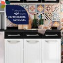 Ver mais imagens de Cozinha Completa em Aço Topázio 12 Portas 3 Gavetas com Vidro Preto - Telasul