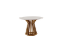 Ver imagem 4 de Sala de Jantar Redonda 4 Cadeiras 1,10 Kairo -domus Móveis