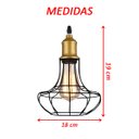 Ver imagem 4 de Kit 12 Pendente Aço Taschibra 40w Vintage 185 Preto Lustre