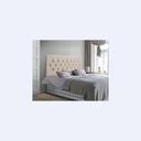 Ver imagem 2 de Cabeceira Cama Casal Queen Box Estofada 1,60 Capitonê:bege