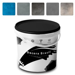 Cimento Queimado Rústico Decora Fácil Efeito Decorativo - 3.6l - Azul Petra - 5