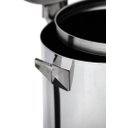 Ver imagem 3 de Lixeira Pedal, Rodízio e Alça 95l de Aço Inox