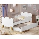 Ver imagem 1 de Mini Cama Angel com Auxiliar em MDF Branco
