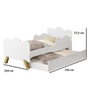 Ver imagem 3 de Mini Cama Angel com Auxiliar em MDF Branco