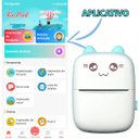 Ver imagem 2 de Mini Impressora Termica sem Tinta Bluetooth Usb Foto Notas Lista Miniatura App Celular Portatil de B