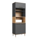 Ver imagem 3 de Armário Torre Quente 0,80m 2 Fornos 3 Portas Isabelle