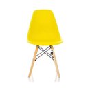 Ver imagem 2 de Kit 2 Cadeiras Charles Eames Eiffel Amarela Base Madeira Sala Cozinha Jantar - Bering