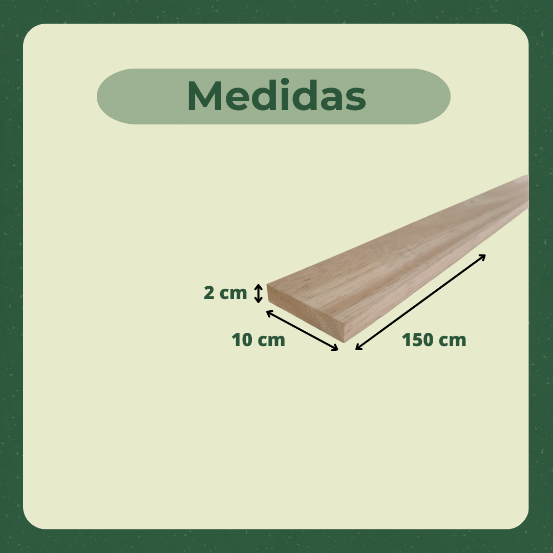 6 Ripas/sarrafos de 2x10x150 Cm Madeira de Pinus - 3