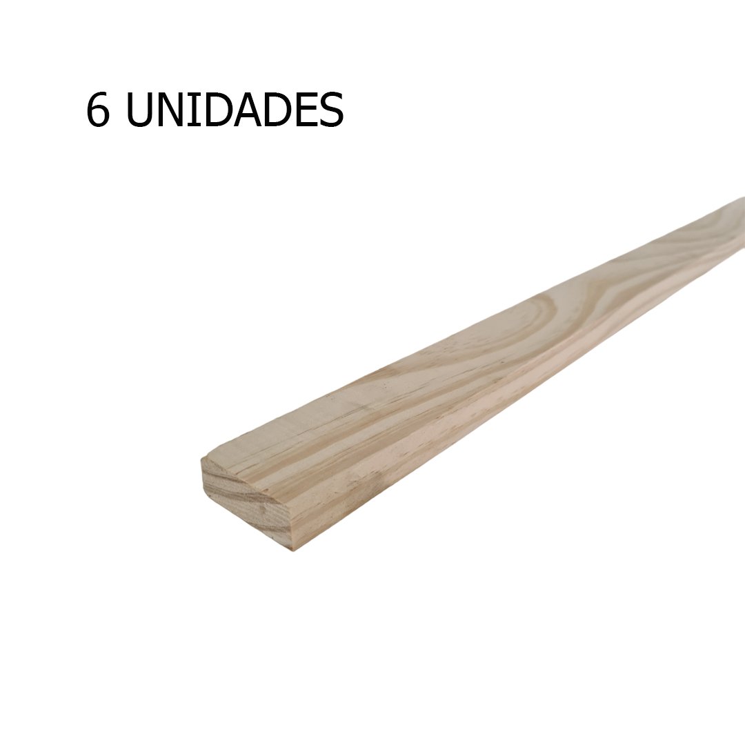 6 Ripas/sarrafos de 2x10x150 Cm Madeira de Pinus - 2