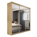 Ver imagem 3 de Guarda Roupa Casal Espelho 3 Portas em Perfect Lugano