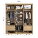 Ver imagem 6 de Guarda Roupa Casal Espelho 3 Portas em Perfect Lugano