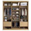 Ver imagem 2 de Guarda Roupa Casal Espelho 3 Portas em Perfect Lugano