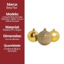 Ver imagem 6 de Conjunto 24 Bolas de Natal Dourado Tradicional Misto Glitter, Brilho e Fosca 6cm Prime