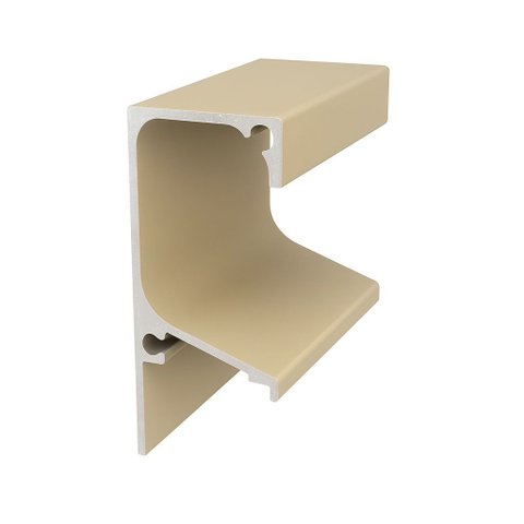 Perfil Puxador Alumínio Gola Rm-175 para 18mm com 3m Champagne Claro Rometal Barra com 3m