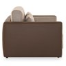 Sofá-Cama 2 Lugares Herval Star, Linho Marrom e Marrom Escuro - 6
