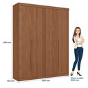 Ver imagem 4 de Guarda Roupa Solteiro Ripado 4 Portas 2 Gavetas Antony