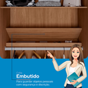 Ver imagem 7 de Guarda Roupa Solteiro Ripado 4 Portas e 2 Gavetas Antony