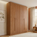 Ver imagem 2 de Guarda Roupa Solteiro Ripado 4 Portas e 2 Gavetas Antony