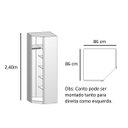 Ver imagem 3 de Closet Modulado de Canto 45º sem Portas Altezza Belmax:branco