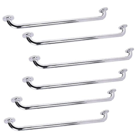 Alça Barra Apoio Kit 5 Uni Inox 70cm Acessibilidade