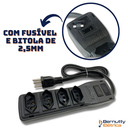 Ver imagem 3 de Filtro de Linha 20 Amperes 4 Tomadas Bivolt 4400w 20a