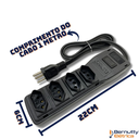 Ver imagem 4 de Filtro de Linha 20 Amperes 4 Tomadas Bivolt 4400w 20a