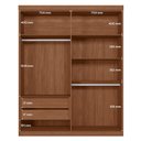 Ver imagem 7 de Guarda Roupa Solteiro Ripado 4 Portas 2 Gavetas Antony