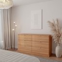 Ver imagem 1 de Cômoda Planejada 6 Gavetas Hera CabeCasa MadeiraOriginals Marrom/Louro