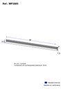 Ver imagem 3 de Puxador 36cm para Balcão Cozinha de Canto 90cm Veneza Multimóveis Mp3085 Preto