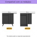 Ver imagem 2 de Puxador 36cm para Balcão Cozinha de Canto 90cm Veneza Multimóveis Mp3085 Preto