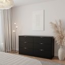 Ver imagem 1 de Cômoda Planejada 6 Gavetas Hera CabeCasa MadeiraOriginals Preto