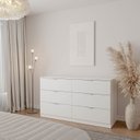 Ver imagem 1 de Cômoda Planejada 6 Gavetas Hera CabeCasa MadeiraOriginals Branco/Algodão
