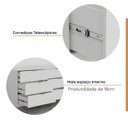 Ver imagem 3 de Cômoda Planejada 6 Gavetas Hera CabeCasa MadeiraOriginals Branco/Algodão