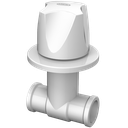 Ver imagem 1 de Registro de Pressão Luxo Soldável Bitola 20mm Linha Búzios Cor Branco Durín