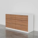 Ver imagem 5 de Cômoda Planejada 6 Gavetas Hera CabeCasa MadeiraOriginals Branco/Algodão/Louro