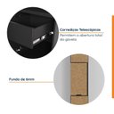 Ver imagem 7 de Mesa de Cabeceira Planejada Esquerda 2 Portas 1 Gaveta Hera CabeCasa MadeiraOriginals Preto
